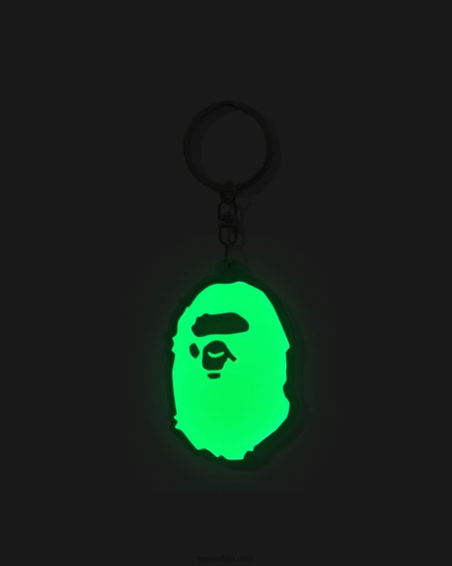 Војничко зелена мушкарци A Bathing Ape рефлектујући привезак за кључеве J4280485