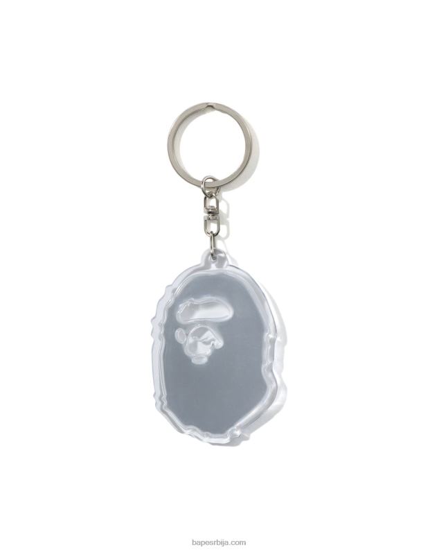 бео мушкарци A Bathing Ape рефлектујући привезак за кључеве J4280486