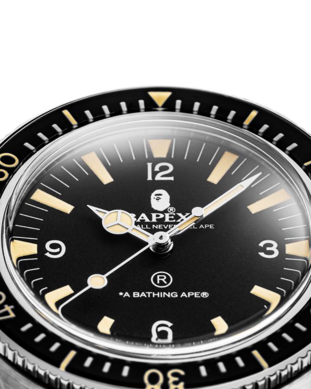 црн мушкарци A Bathing Ape класични каиш од тканине типа 1 J4280521