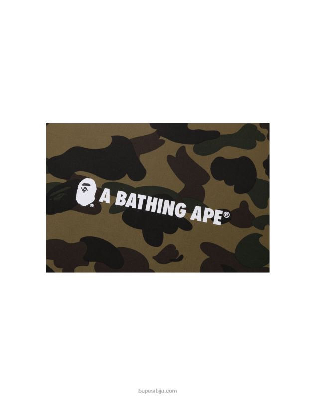 Војничко зелена мушкарци A Bathing Ape 1. маскирни квадратни јастук J4280489