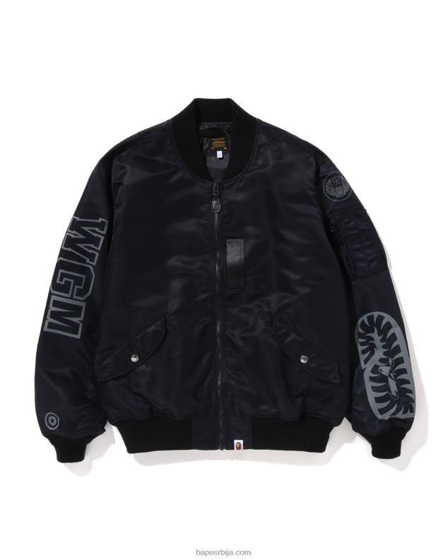 црн мушкарци A Bathing Ape ајкула опуштеног кроја ма-1 J4280191