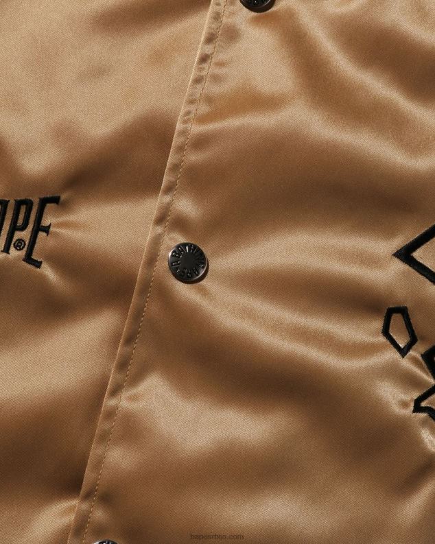 злато мушкарци A Bathing Ape најлонска универзитетска јакна J4280181