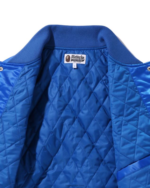 Плави мушкарци A Bathing Ape универзитетска јакна опуштеног кроја J4280350