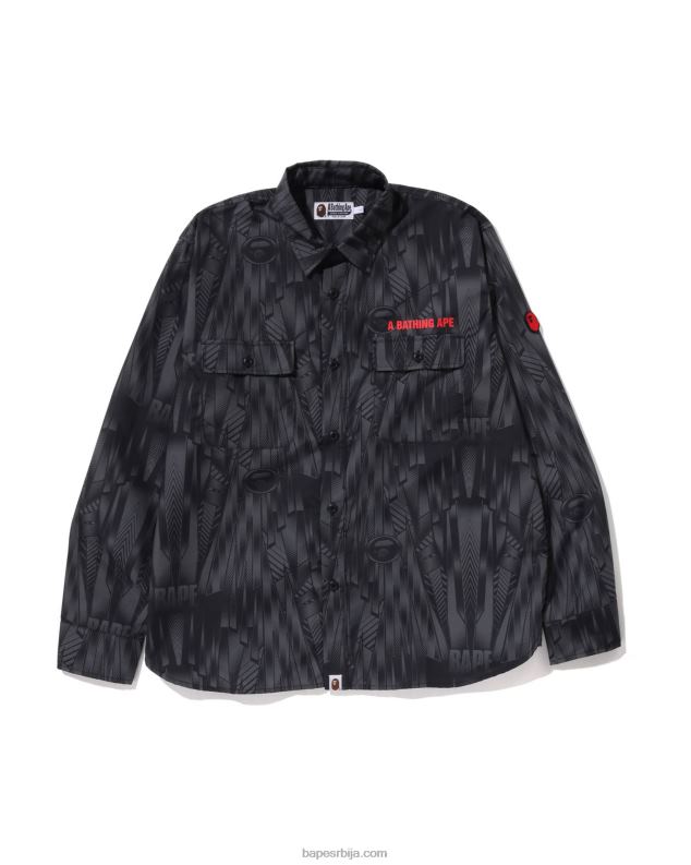 црн мушкарци A Bathing Ape мајица опуштеног кроја спеед рацер J4280313
