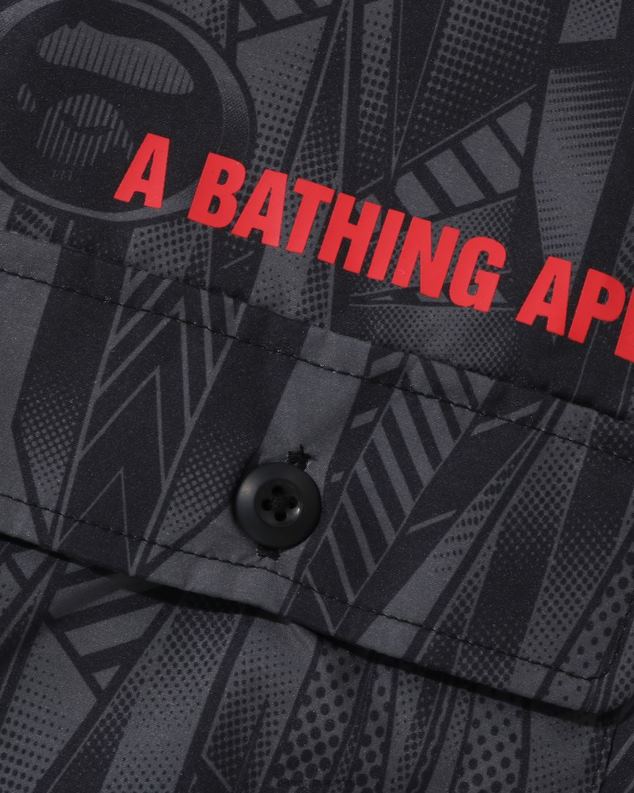 црн мушкарци A Bathing Ape мајица опуштеног кроја спеед рацер J4280313