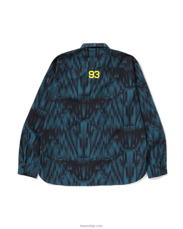 Плави мушкарци A Bathing Ape мајица опуштеног кроја спеед рацер J4280314