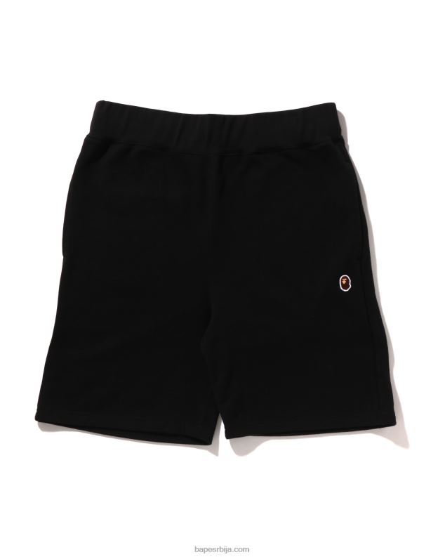 црн мушкарци A Bathing Ape глава шортс за једну тачку J4280102