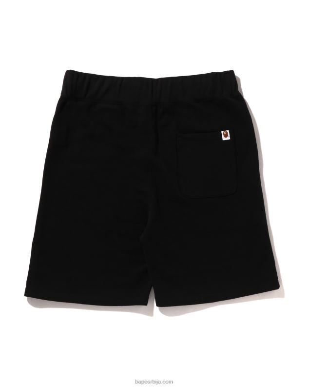 црн мушкарци A Bathing Ape глава шортс за једну тачку J4280102