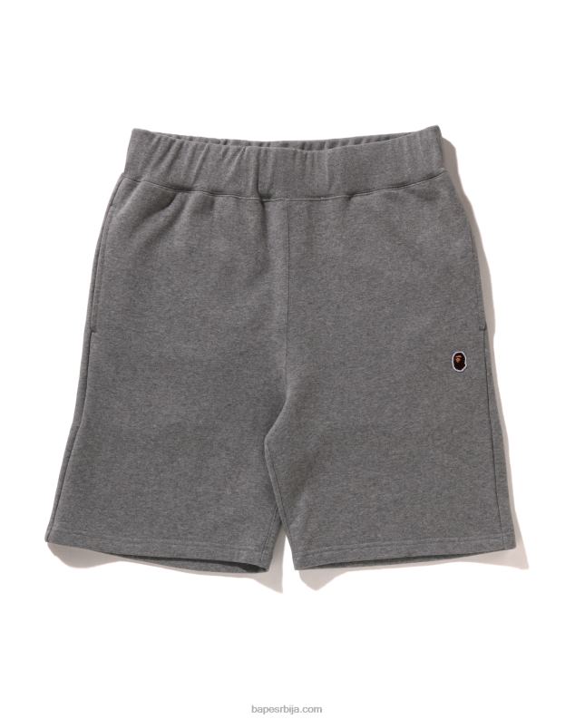 сива мушкарци A Bathing Ape глава шортс за једну тачку J4280105