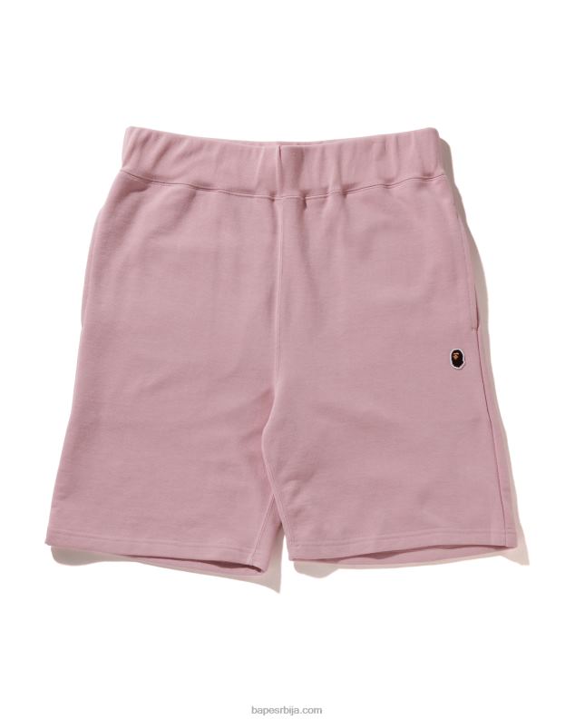 розе мушкарци A Bathing Ape глава шортс за једну тачку J4280106