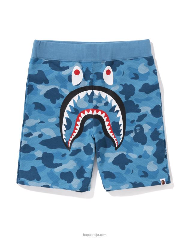 светло плава мушкарци A Bathing Ape шортс од ајкуле у облику саћа J4280127