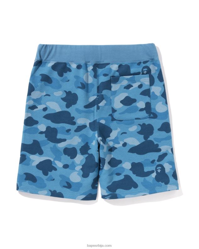 светло плава мушкарци A Bathing Ape шортс од ајкуле у облику саћа J4280127