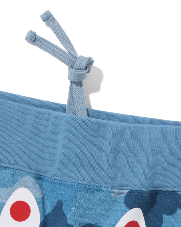 светло плава мушкарци A Bathing Ape шортс од ајкуле у облику саћа J4280127