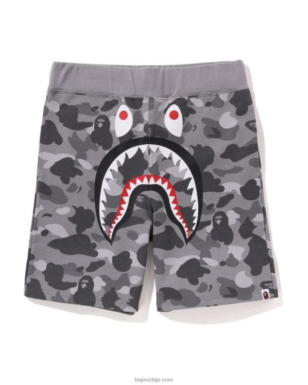 сива мушкарци A Bathing Ape шортс од ајкуле у облику саћа J4280128