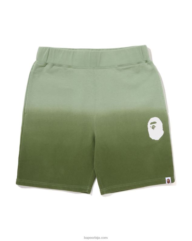Војничко зелена мушкарци A Bathing Ape градатион дукс шорц J4280178