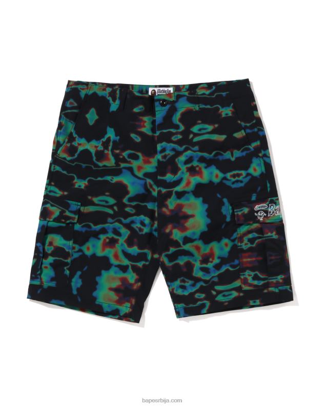 црн мушкарци A Bathing Ape Термограпхи царго шорц J428025