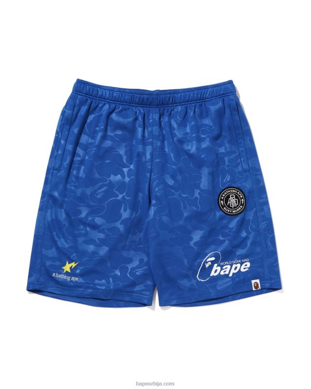 Плави мушкарци A Bathing Ape шорц за фудбалске утакмице J4280356
