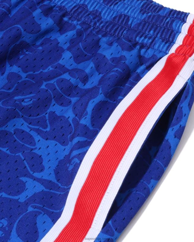 Плави мушкарци A Bathing Ape к м&н брооклин нетс шортс од дреса J4280373
