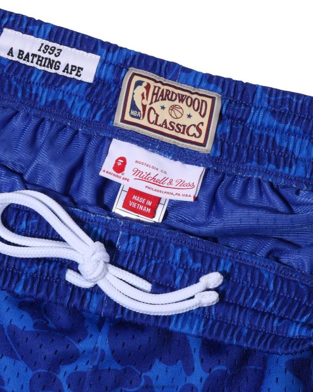 Плави мушкарци A Bathing Ape к м&н брооклин нетс шортс од дреса J4280373