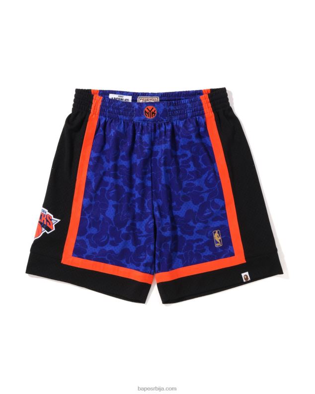 Плави мушкарци A Bathing Ape к м&н нев иорк кницкс шортс J4280376