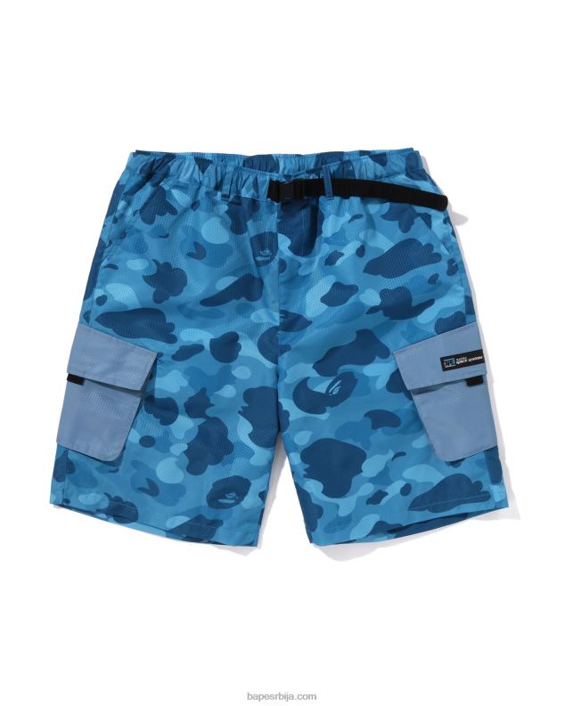 светло плава мушкарци A Bathing Ape цамо царго шорц у облику саћа J428096