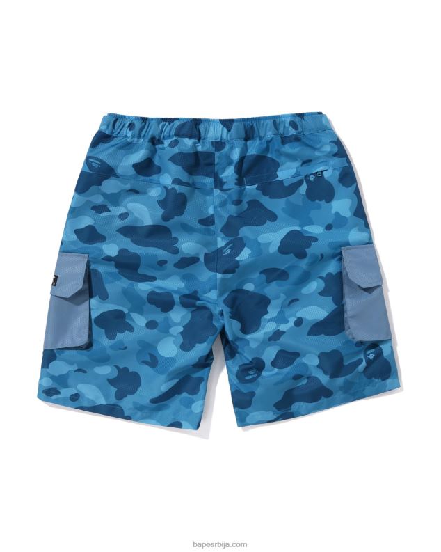 светло плава мушкарци A Bathing Ape цамо царго шорц у облику саћа J428096