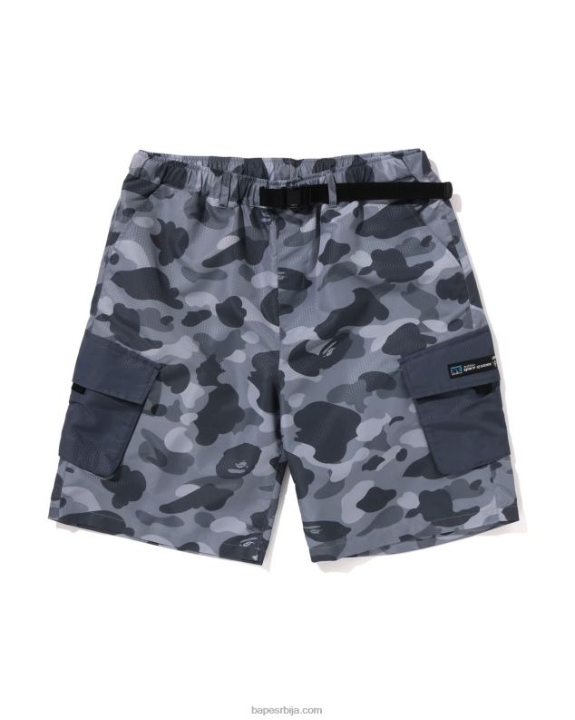 сива мушкарци A Bathing Ape цамо царго шорц у облику саћа J428097
