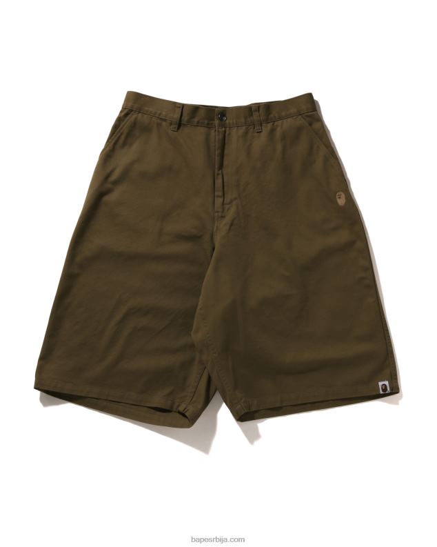 беж мушкарци A Bathing Ape оне поинт лабаве цхино кратке хлаче J428098