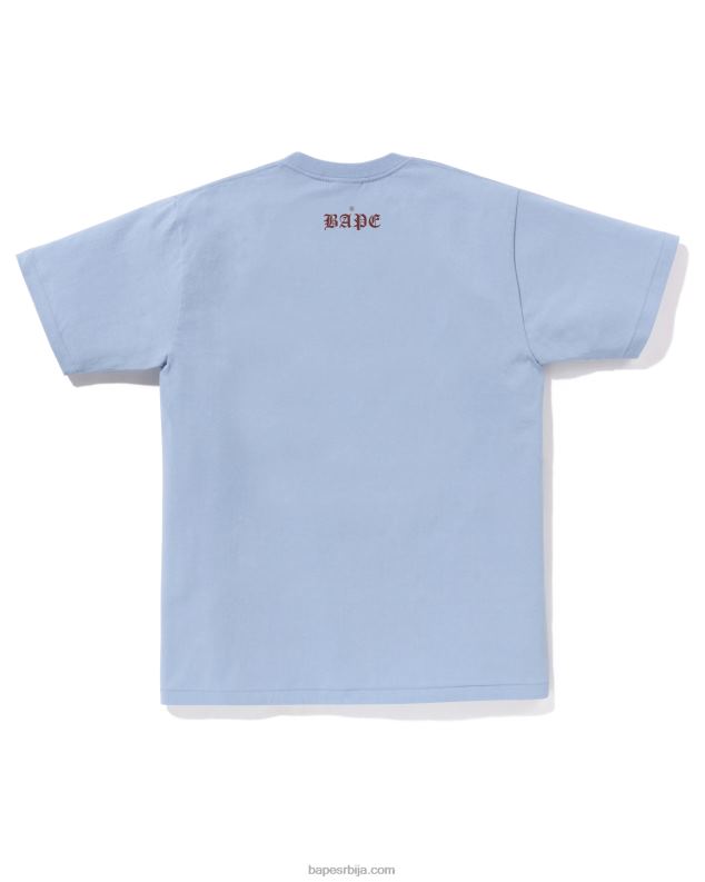 светло плава мушкарци A Bathing Ape глава 1993 тее J428052