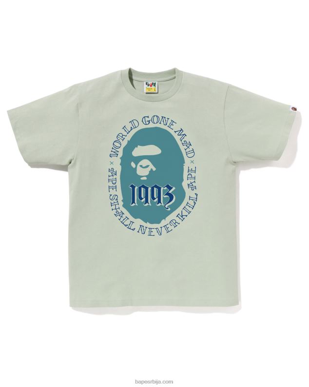 светло плава мушкарци A Bathing Ape глава 1993 тее J428053