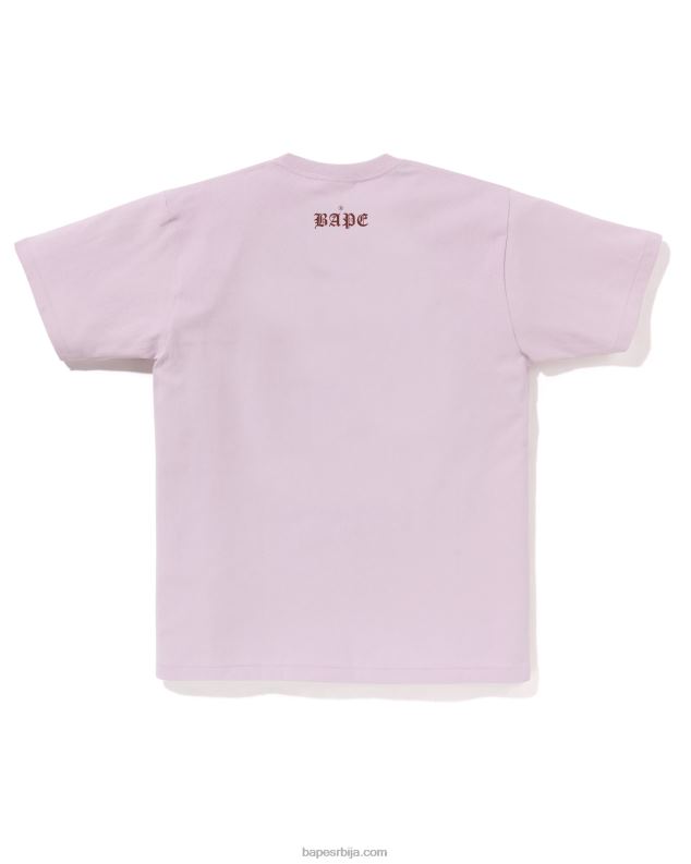 пастелно лила мушкарци A Bathing Ape глава 1993 тее J428054