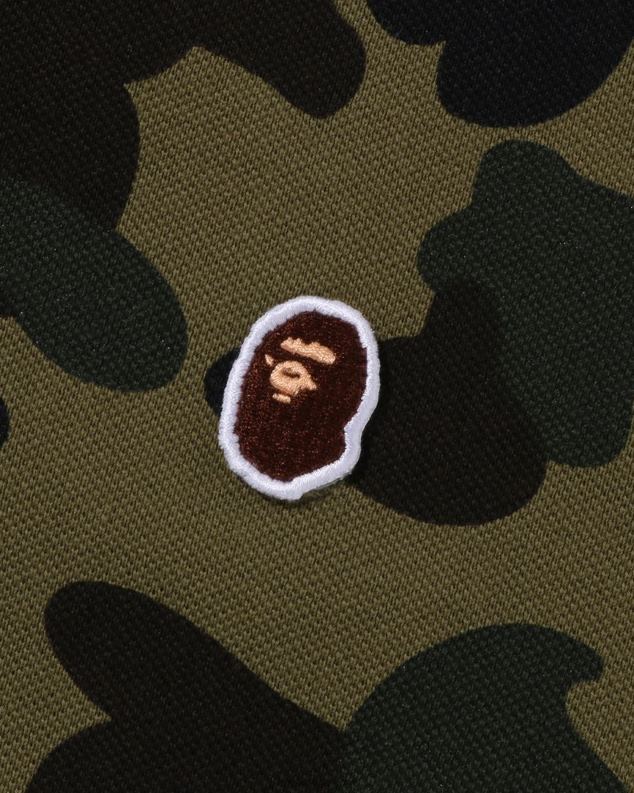 Војничко зелена мушкарци A Bathing Ape 1. цамо поло опуштеног кроја за један поен J42805
