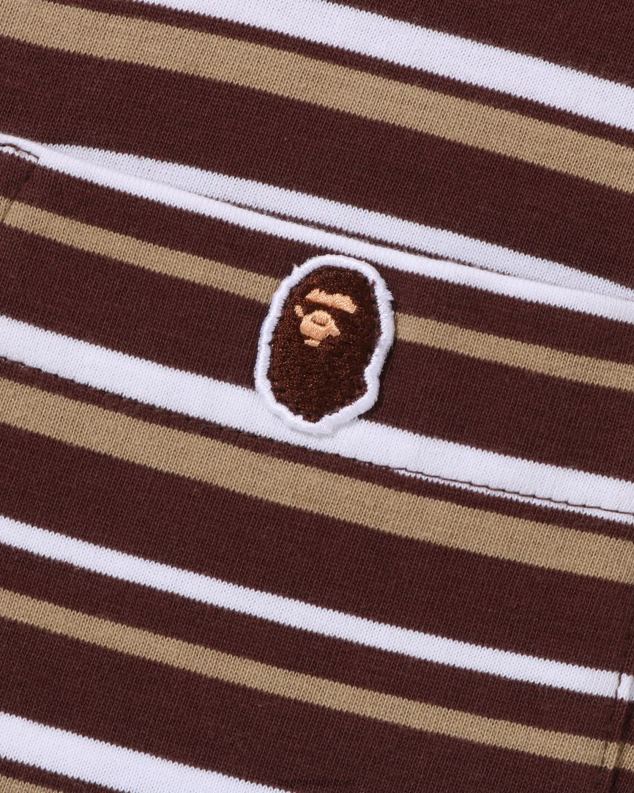 браон мушкарци A Bathing Ape хооп оне поинт опуштена мајица J4280117