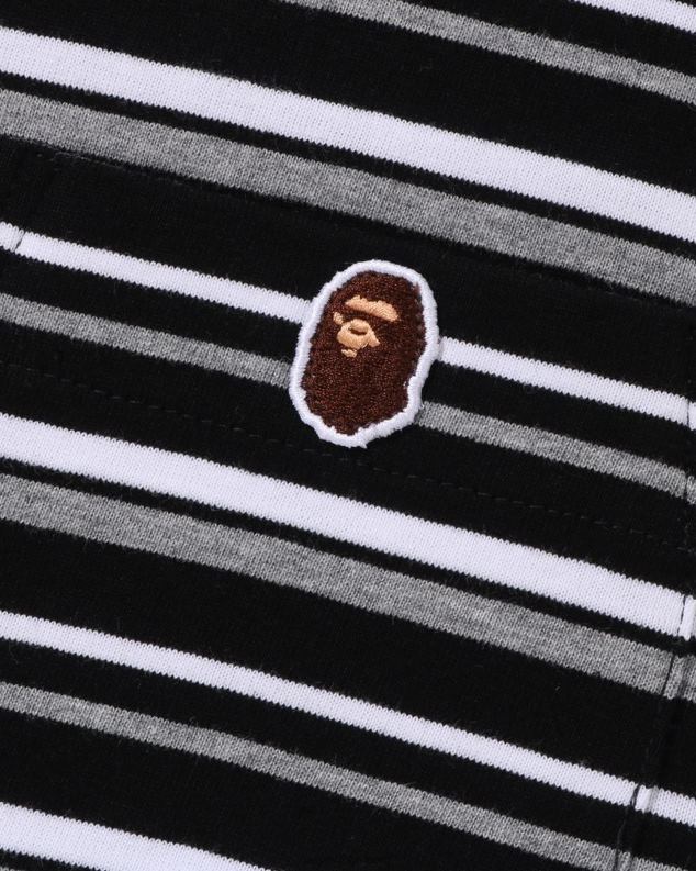 црн мушкарци A Bathing Ape хооп оне поинт опуштена мајица J4280118