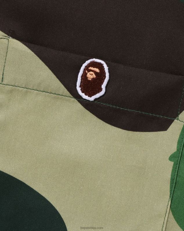 Војничко зелена мушкарци A Bathing Ape абц цамо кошуља са отвореним крагном J4280121