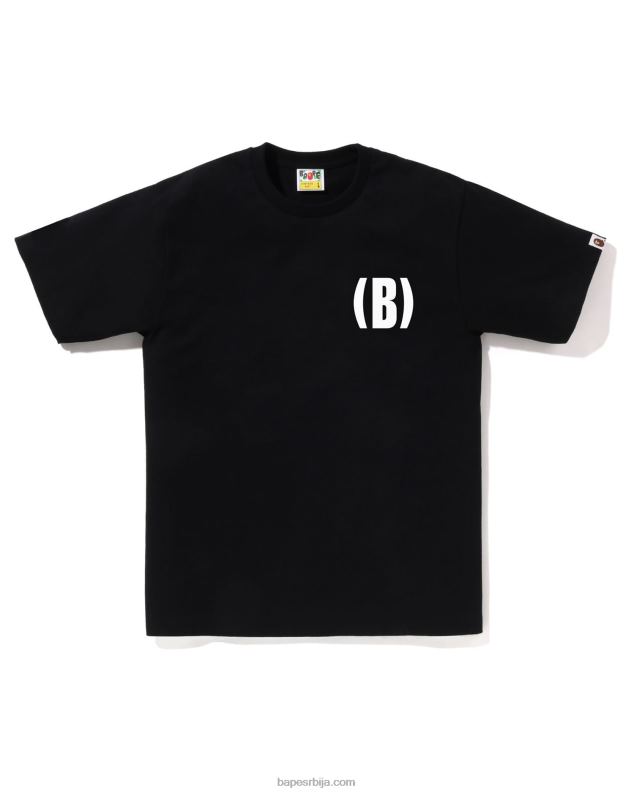 црн мушкарци A Bathing Ape б један бод тее J4280130