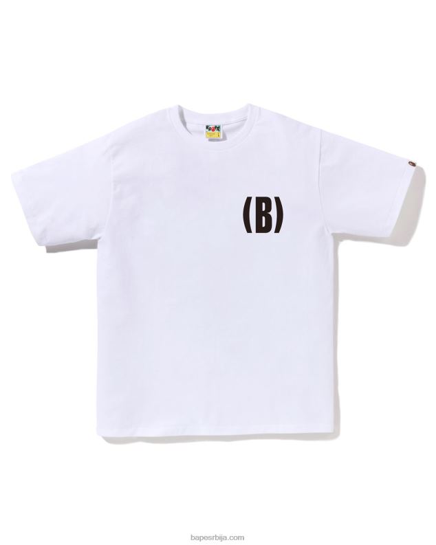 бео мушкарци A Bathing Ape б један бод тее J4280133
