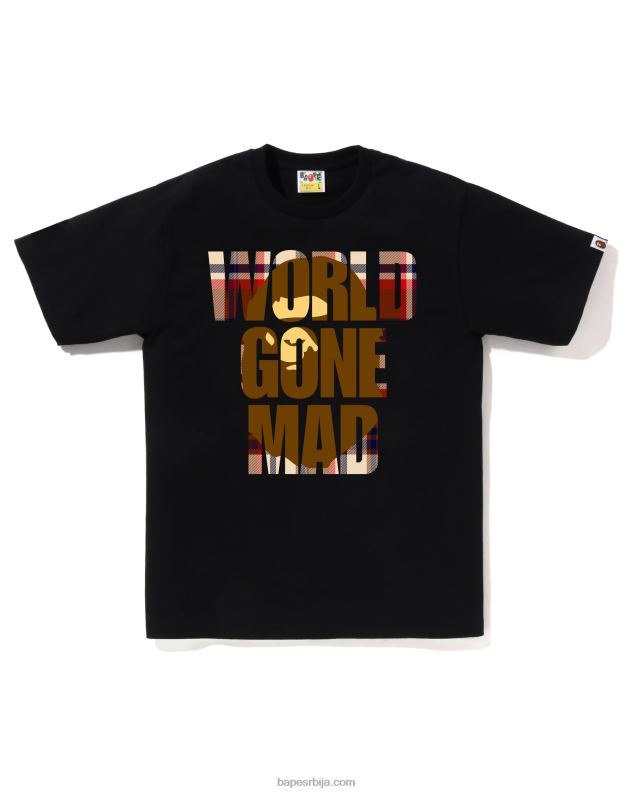 црн мушкарци A Bathing Ape проверите ВГМ главу преклапања Т J4280136