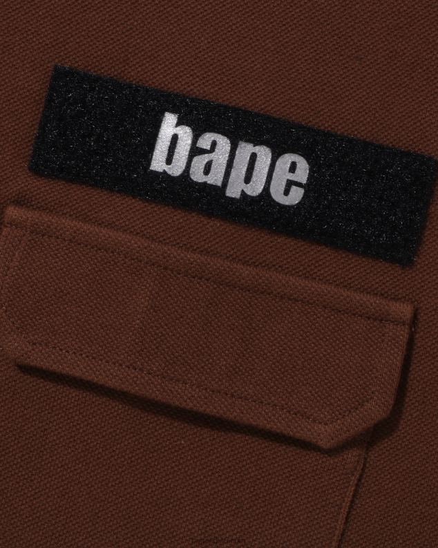 браон мушкарци A Bathing Ape поло опуштеног облика J4280141