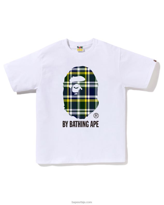бео мушкарци A Bathing Ape цхецк тее J4280145