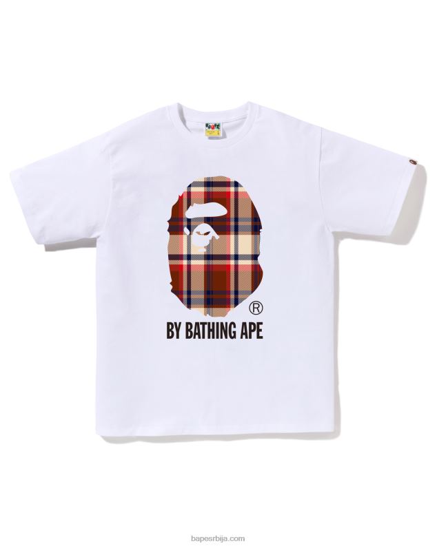 бео мушкарци A Bathing Ape цхецк тее J4280146