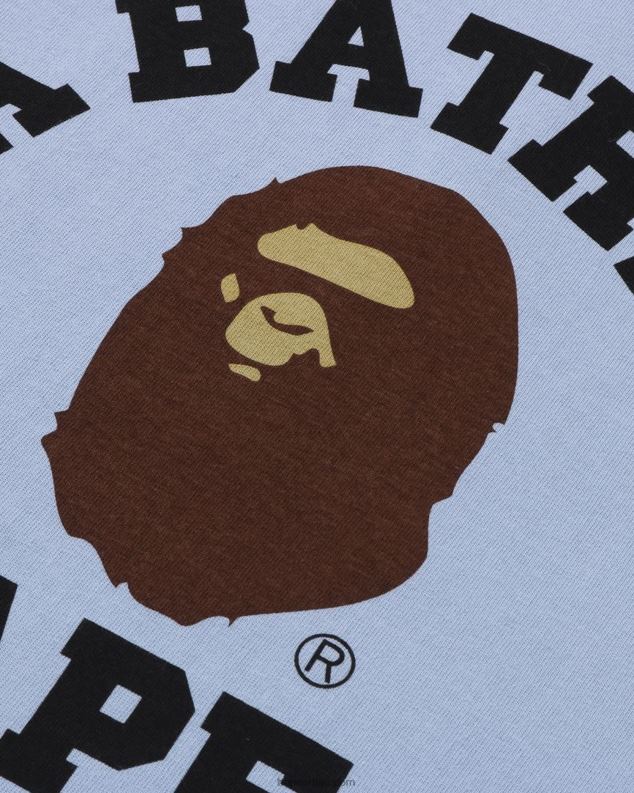 небеско плаветнило мушкарци A Bathing Ape пигмент колеџ мајица J4280149
