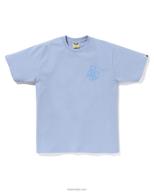 небеско плаветнило мушкарци A Bathing Ape пигмент лого мајица J4280157