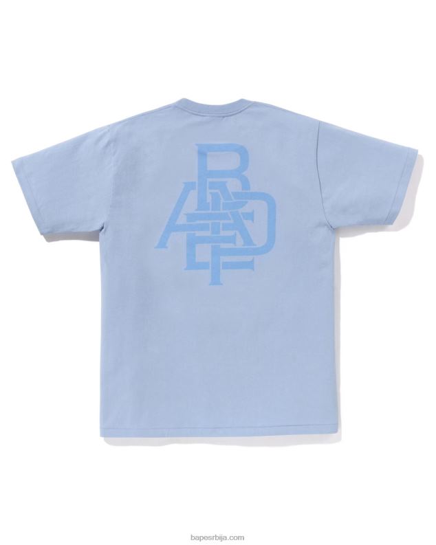 небеско плаветнило мушкарци A Bathing Ape пигмент лого мајица J4280157