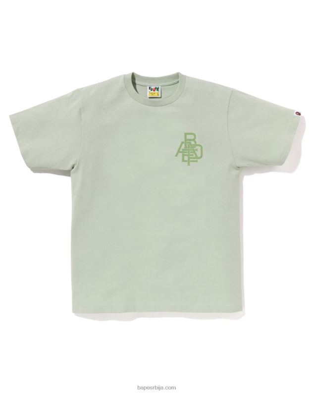 светло зелена мушкарци A Bathing Ape пигмент лого мајица J4280158