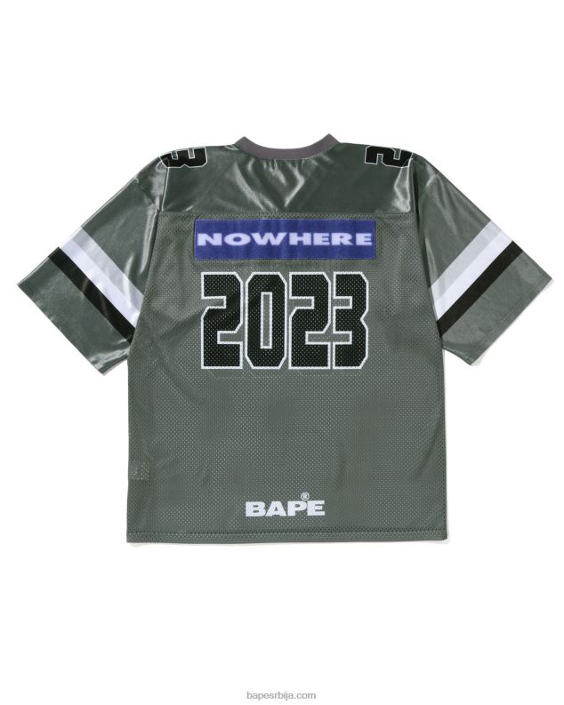 сива мушкарци A Bathing Ape фудбалски дрес J4280169