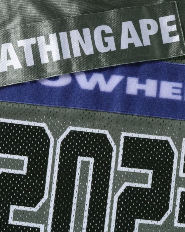 сива мушкарци A Bathing Ape фудбалски дрес J4280169