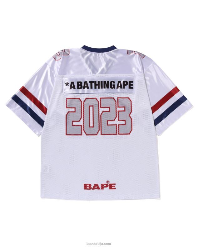 бео мушкарци A Bathing Ape фудбалски дрес J4280170