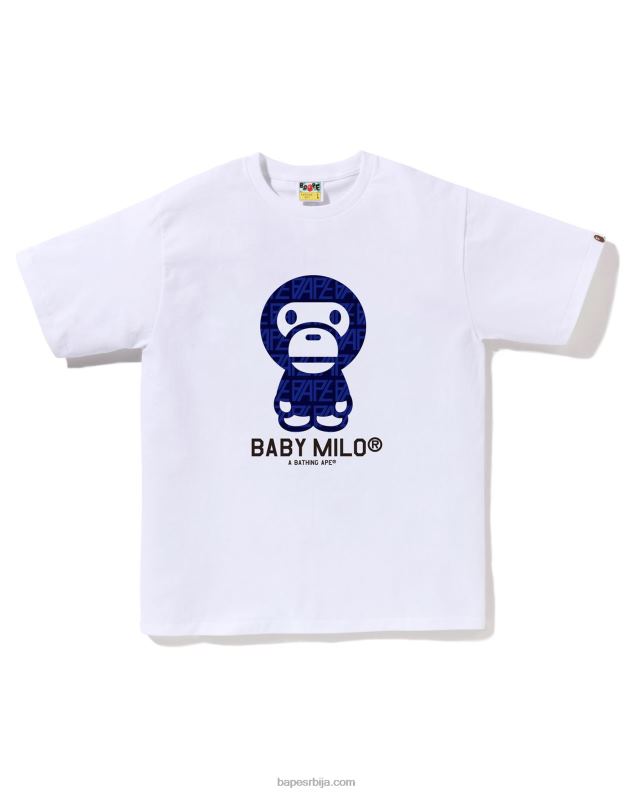 бео мушкарци A Bathing Ape лого монограм баби мило тее J4280197