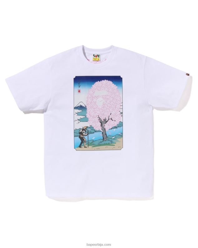 бео мушкарци A Bathing Ape сакура тее J4280217